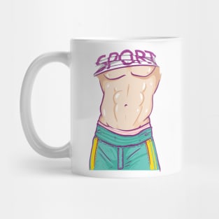 sexy sport man body Mug
